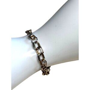 Gold & Silver-Tone Chain Link Bracelet With Lobster Clasp Closure